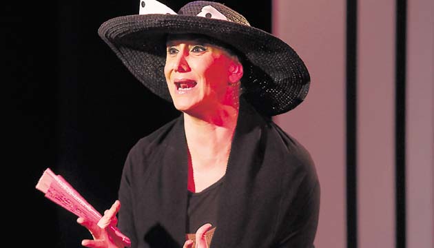 La reconocida actriz en una escena de gran dramatismo.( Archivo.)