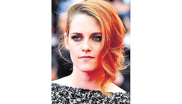 Kristen Stewart fue otra famosa que no se quedó atrás. (Archivo.)