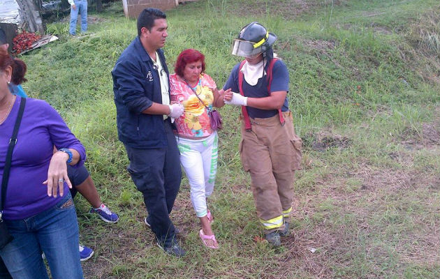 Una de las heridas que fue atendida. Foto/@franrodj0202