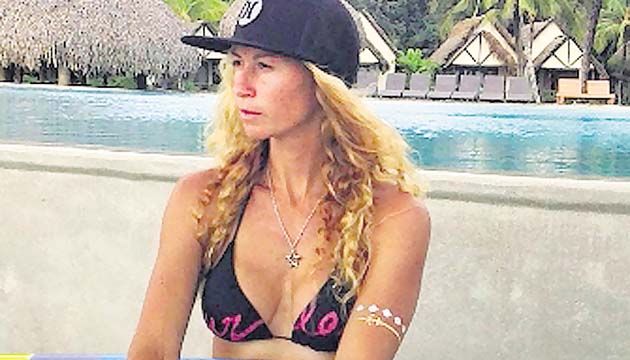 Sonia, “la diva del surf”.(Archivo)