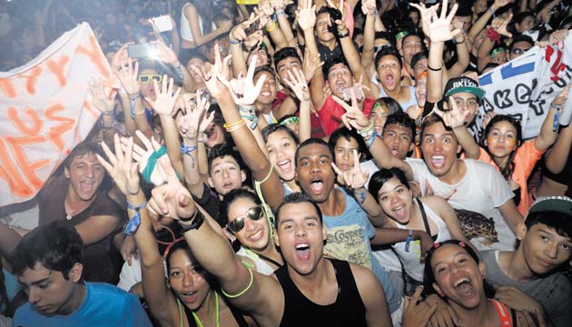 El público disfrutó de los tres días consecutivos de electrónica.