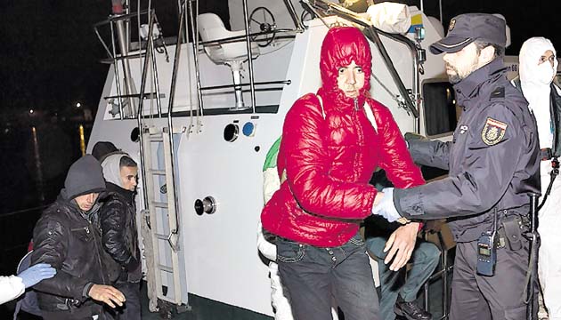 Rescatan a 11 inmigrantes de origen magrebí.(EFE)