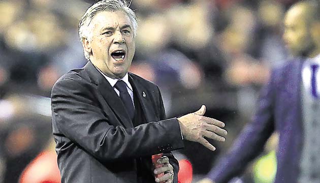 Carlo Ancelotti, técnico del Real Madrid, opinó sobre el tema Messi.(AP)