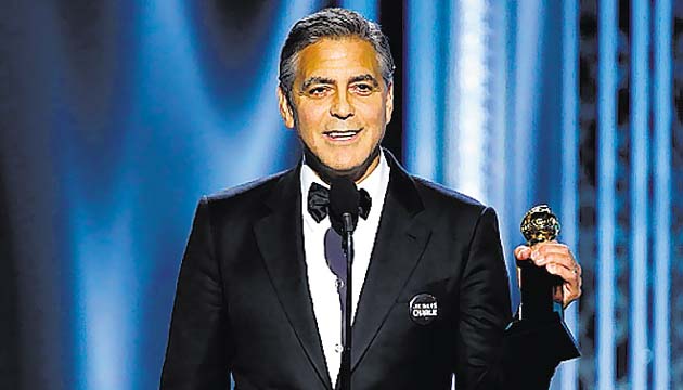 G. Clooney recibió el premio Cecil B. DeMille.