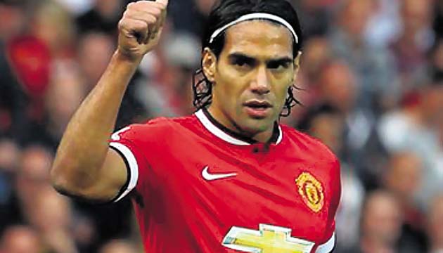 Radamel Falcao se encuentra cedido en el Manchester United.(EFE)