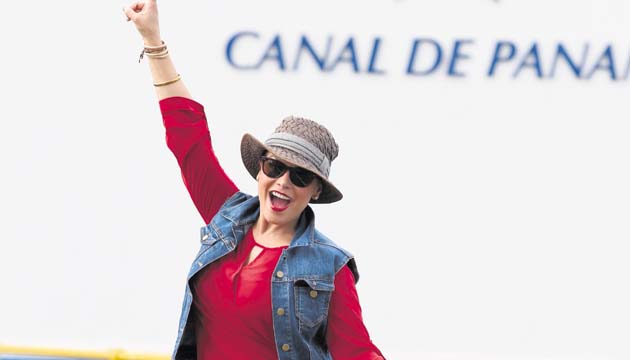 Siempre estuvo sonriente.()
