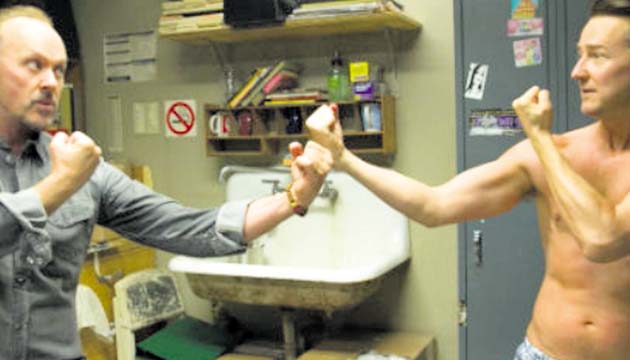 Michael Keaton y Edward Norton