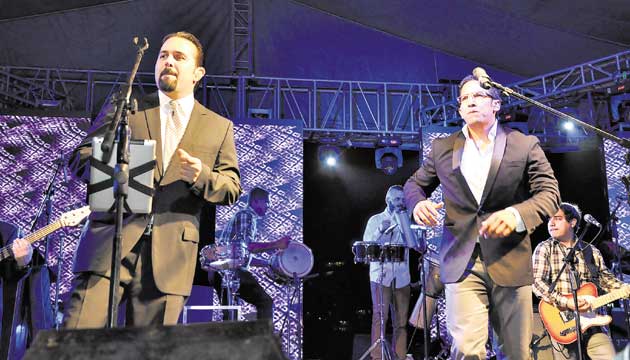 Gaitanes fueron los teloneros del concierto del ‘Pre-Carnaval’.