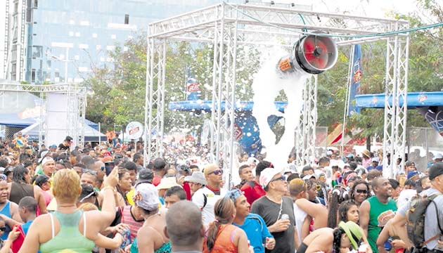 La espuma es una de las atracciones más buscadas.