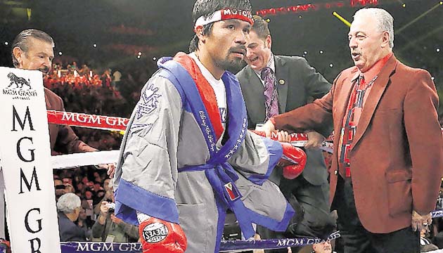 Pacquiao pondrá en juego la corona wélter de la OMB.(Archivo)