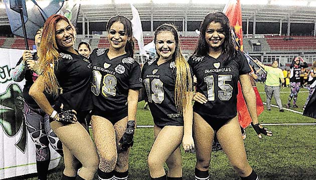 Estas chicas fueron parte de la apertura de la liga.