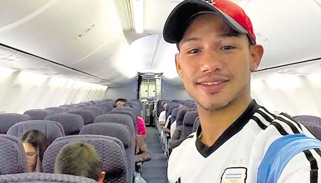 El púgil panameño antes de partir hacia México.(Luis Concepción)