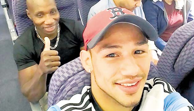 “El Nica” viajó junto al entrenador Juan Mosquera.(Luis Concepción)