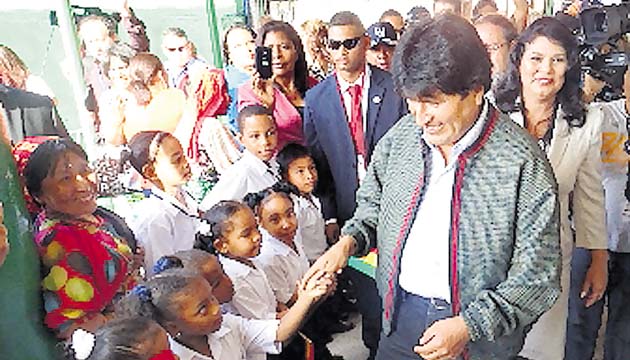 Evo Morales aboga por menos desigualdad en el continente
