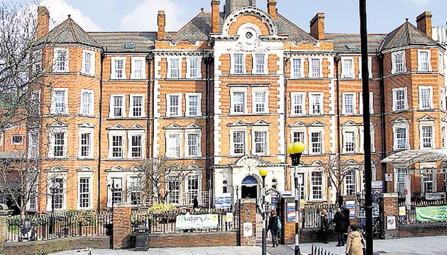 Hospital St. Mary’s, en Londres, donde Diana de Gales dio a luz.