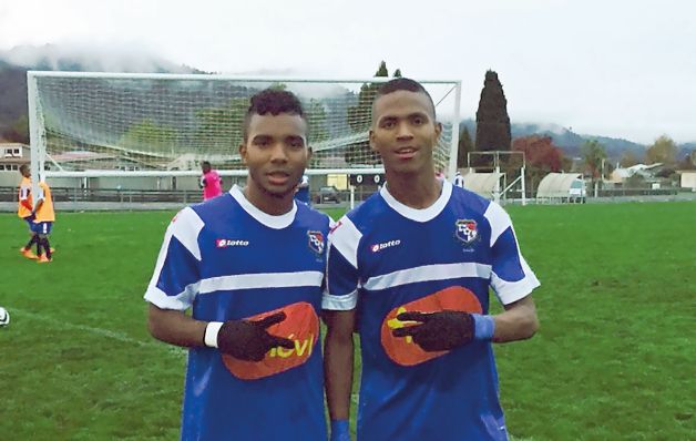 Pereira junto a Jhamal Rodríguez.(Cortesía)