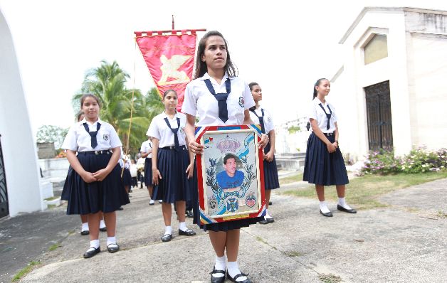 4. La banda de música del Instituto Nacional homenajeó a Rommel.(Anayansi Gamez)