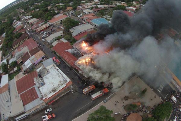 Vista aérea del siniestro / Foto: @playas_PanamaTV