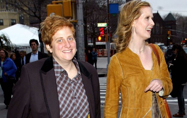 Cynthia Nixon y su novia, Christine Marinoni.