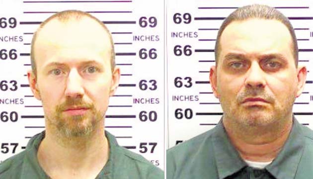 David Sweat, (izq.) y Richard Matt, este último falleció en un tiroteo.