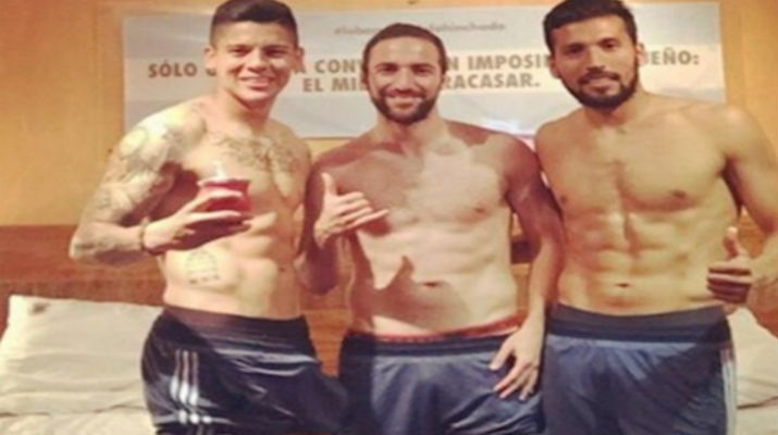 Marcos Rojo y su incomodo momento en Instagram.