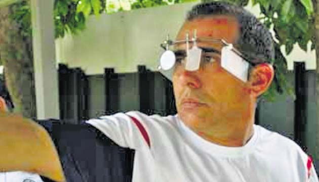 El tirador David Muñoz estuvo a punto de llevarse una medalla.