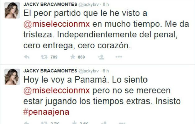 La actriz de telenovelas ha estado en varias ocasiones en el país y ha participado en varias teletones. Estrellas apoyan a la Selección Nacional