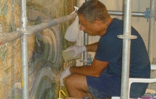 Paolo Di Buono, restaurador del Vaticano, enviado por el papa. / Rosalina Orocú Mojica. La restauración está a punto de concluir