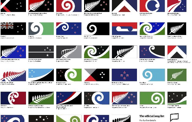 Algunos de los nuevos diseños Nueva Zelanda busca una nueva bandera entre 10 mil diseños