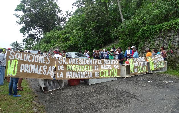 En Colón casi a diario cierran calles por falta de respuestas. / Archivo Aguilera dice que no van a permitir más cierres de vías