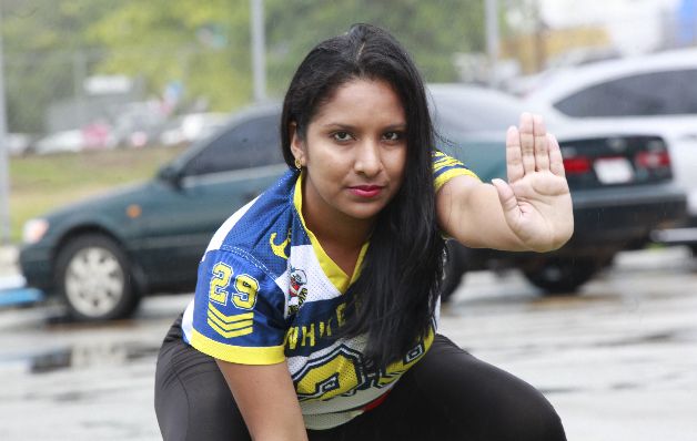 Para Ancherly es muy necesaria la fuerza que cada jugadora le pone a sus jugadas en el terreno de juego. Considera el trabajo en equipo como algo primordial. / Anayansi Gamez White Navys, la familia de legionarias