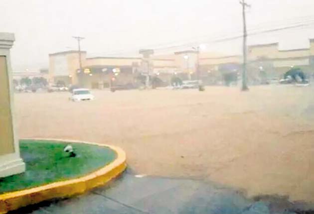 Condado del Rey, al igual que el pasado martes, volvió a inundarse.
