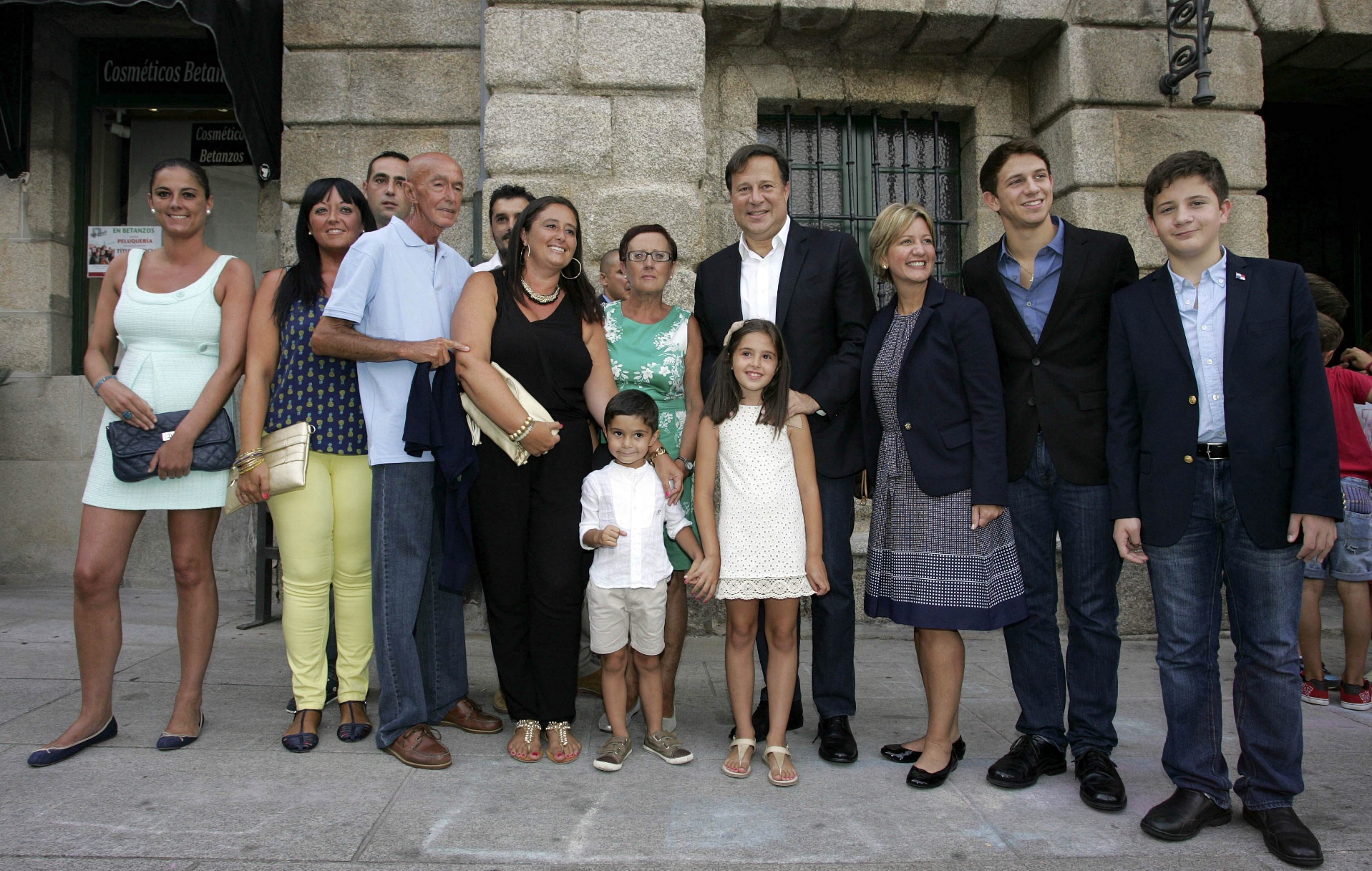 Familia presidencial en Galicia, tierra del abuelo de Varela.   / Archivo