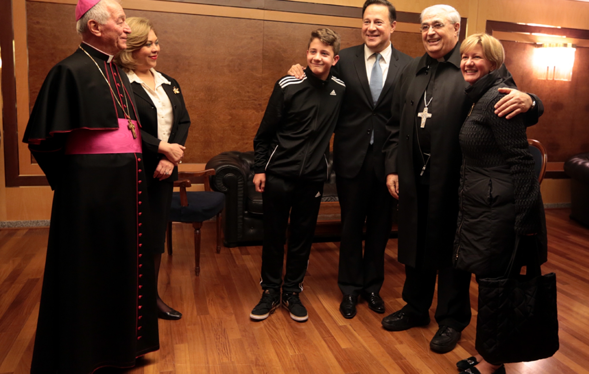 En el Vaticano, para la creación de José Luis Lacunza como cardenal.  / Archivo