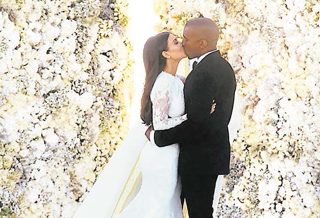 Uno de los momentos claves en Instagram fue la boda Kim Kardashian y Kanye West en 2014.