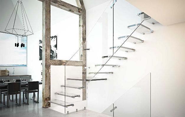 Las escaleras de cristales son un elemento decorativo de lujo. / Archivo Las escaleras de cristales son un elemento decorativo de lujo. / Archivo
