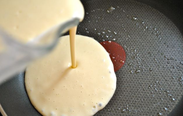 Pancakes caseros con aceite de oliva