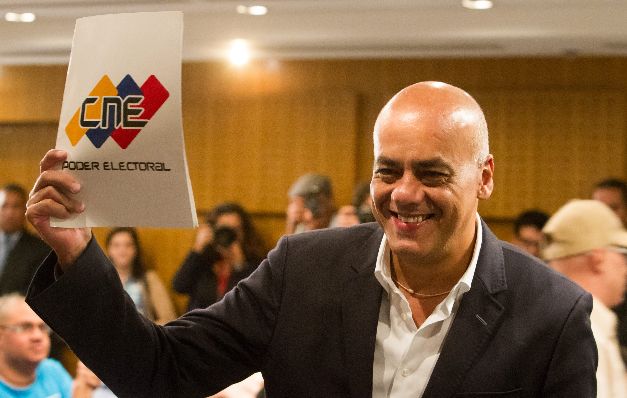 Jorge Rodríguez, del oficialista Partido Socialista Unido de Venezuela. / EFE