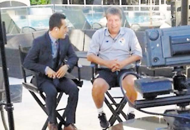 El Bolillo” en entrevista.