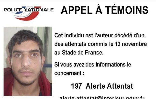 Policía francesa difunde la foto de otro kamikaze