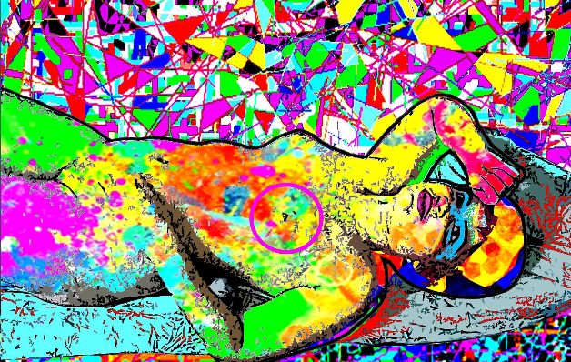 Arte del maestro de la plástica panameña Manuel Montilla, también destacado promotor cultural. / Cortesía