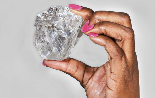 El diamante es de 1.111 quilates. Foto/ EFE