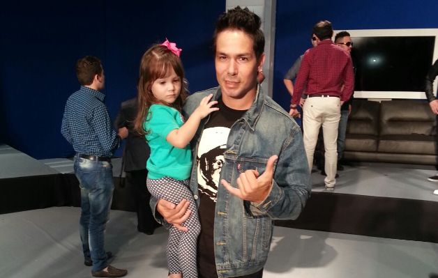 'El Chispín' junto a su hija. 'El Chispín' junto a su hija.
