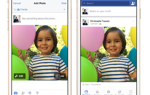 El iPhone 6 es necesario para Live Photos, pero también se pueden ver en iPhone y iPad más antiguos.