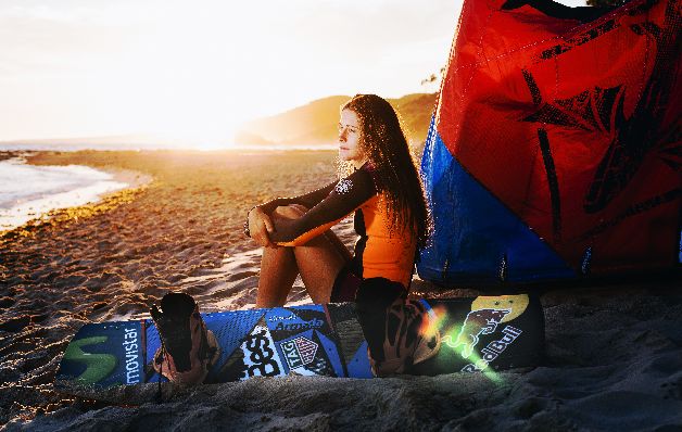 El amor por el kitesurf nació desde muy temprana edad.