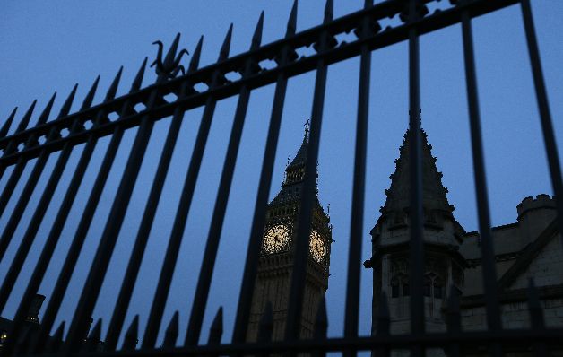 Una vista del Big Ben en la torre de Elizabeth. Una vista del Big Ben en la torre de Elizabeth.