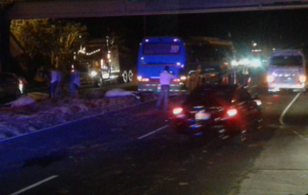 El bus que las arrolló se dirigía a la ciudad. Foto cortesía