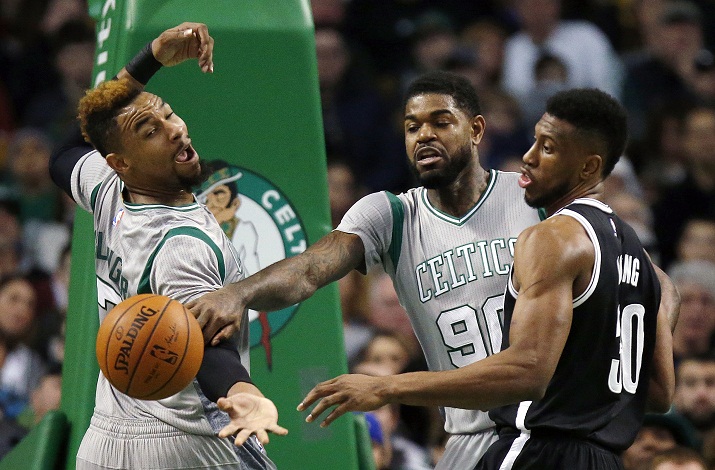 Los Celtics no pudieron con la defensa de los Nets.
