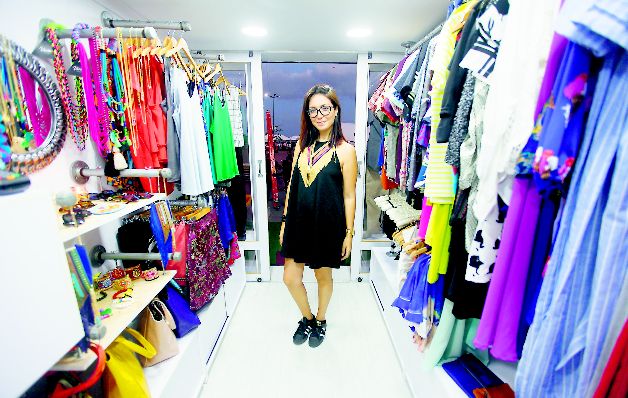 El 'fashion trunck' está muy bien organizado. 	 