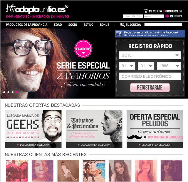 Los hombres apuntados aparecen en una especie de mercado y son las mujeres que deciden si quieren o no "echarlos a sus cestas" para comunicarse con ellos. The Guest, un videojuego para computadoras al clásico estilo del 'scape'